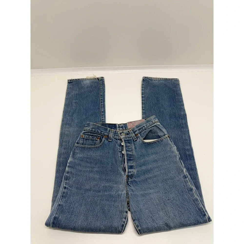 Vintage Levi's 501-0119 Jeans Made In USA 1993 Button Fly Light Wash 100% Cotton